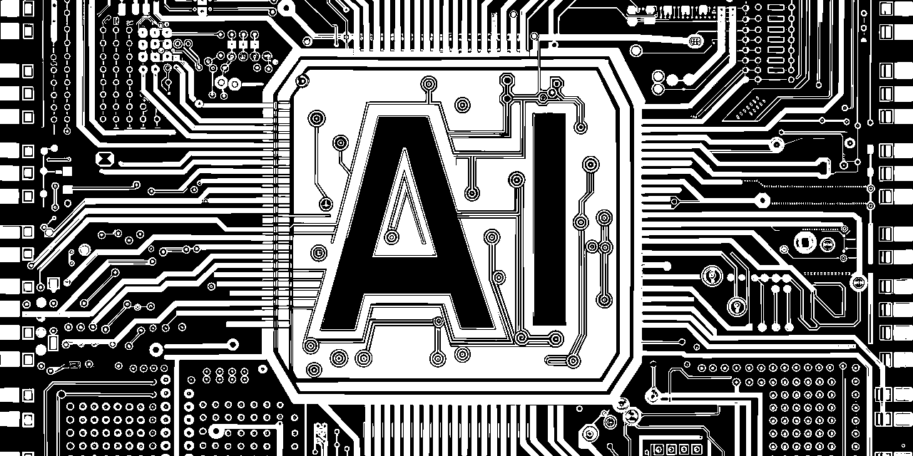 Free ai generated artificial intelligence typography vector