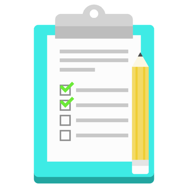 Free list notes icon illustration