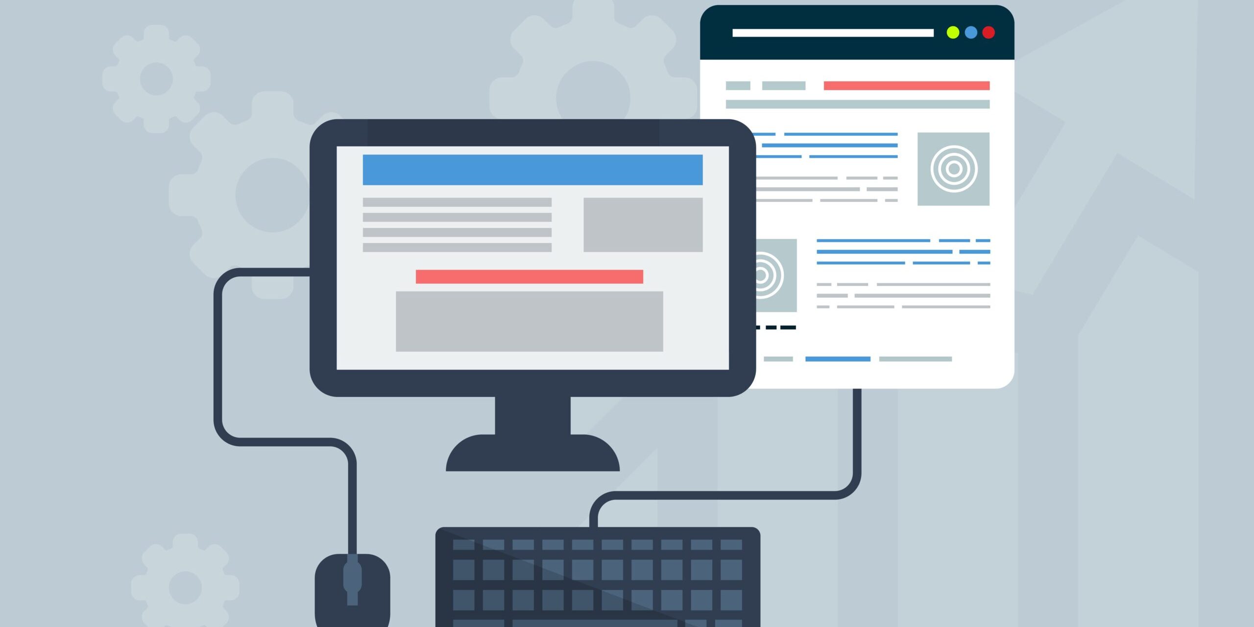 Free web design user interface website illustration