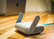 white wifi router